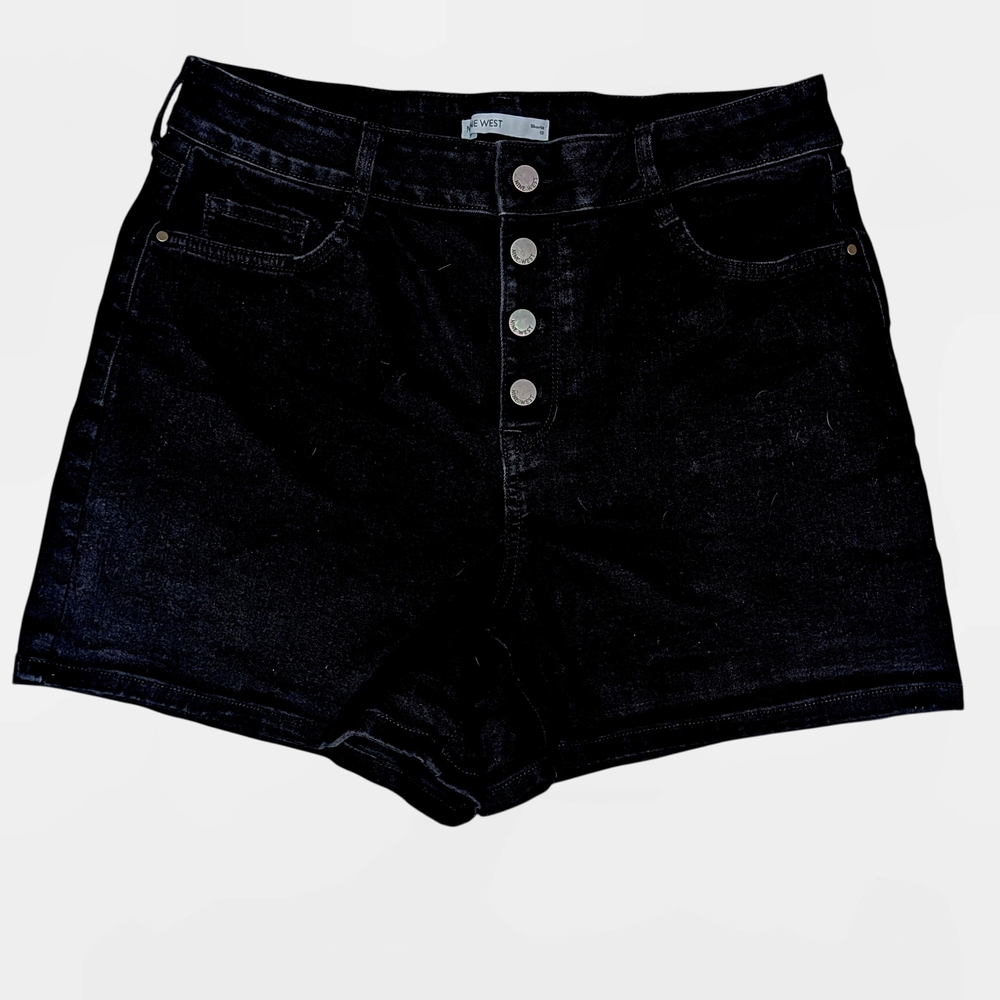 Nine West Black Jean Shorts